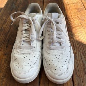 Nike white court vision lows. US size size 7 barely worn.